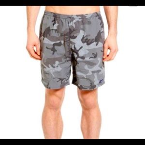 Patagonia men’s camo gray swim trunks